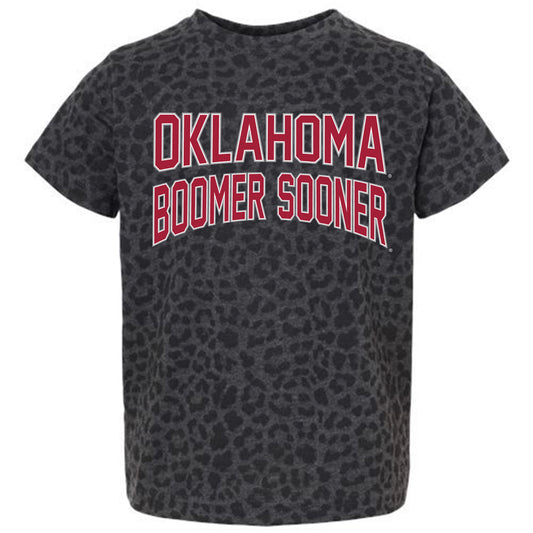 Youth Gameday Couture Leopard Oklahoma Sooners Fan Favorite Leopard T-Shirt