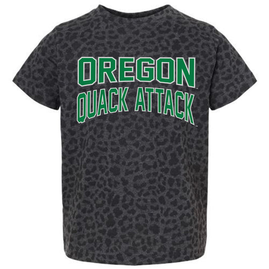 Youth Gameday Couture Leopard Oregon Ducks Fan Favorite Leopard T-Shirt