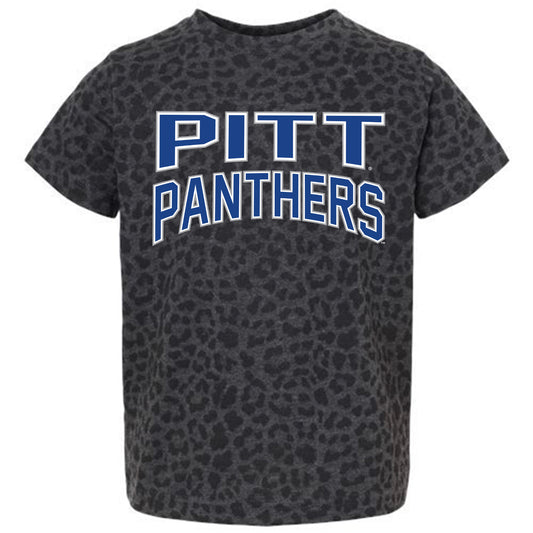 Youth Gameday Couture Leopard Pitt Panthers Fan Favorite Leopard T-Shirt