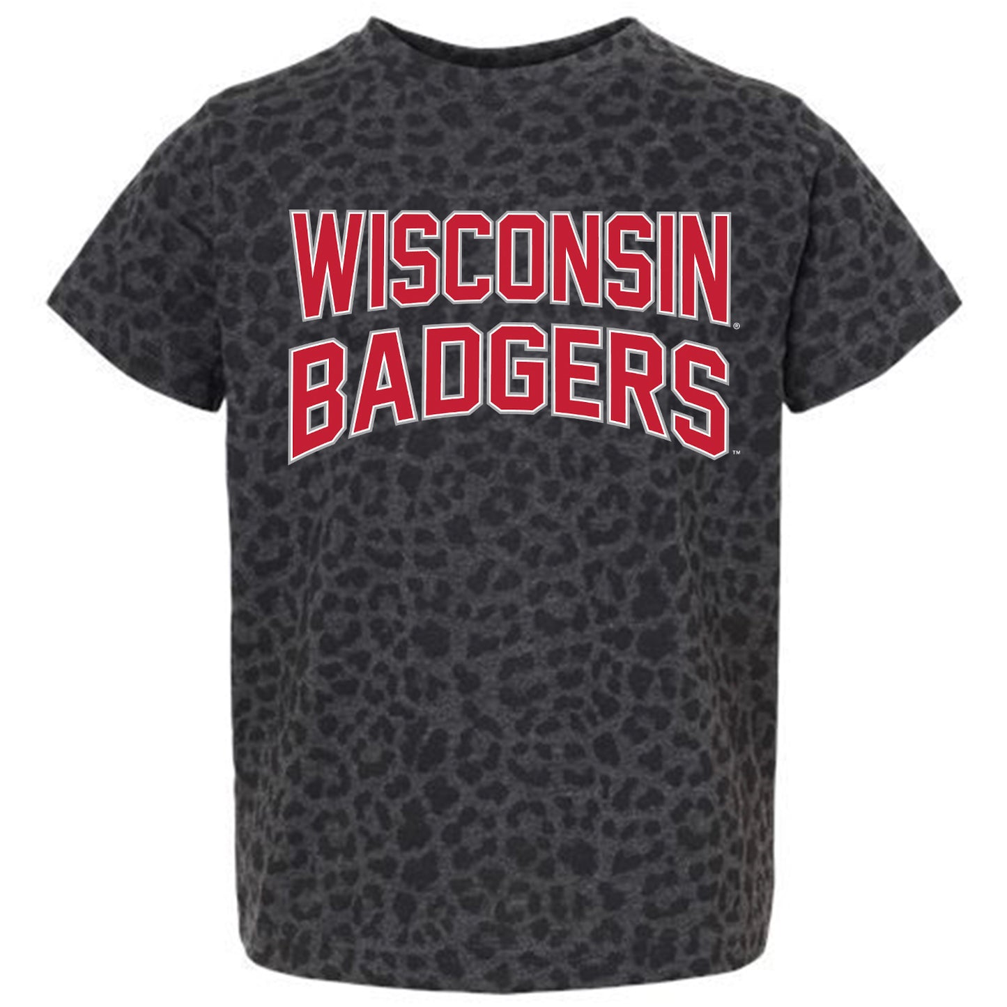 Youth Gameday Couture Leopard Wisconsin Badgers Fan Favorite Leopard T-Shirt