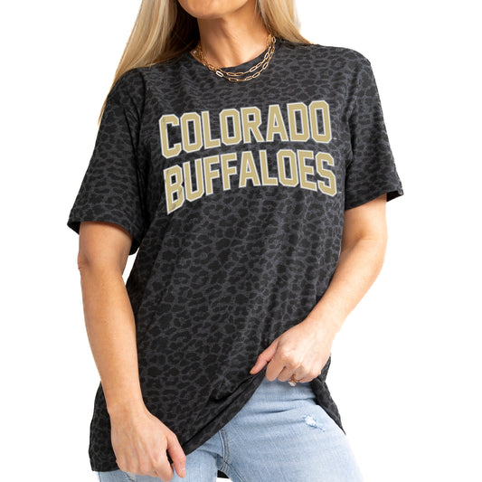 Women's Gameday Couture Leopard Colorado Buffaloes Fan Favorite Leopard T-Shirt