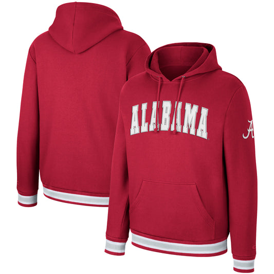 Men's Colosseum Crimson Alabama Crimson Tide Varsity Arch Pullover Hoodie