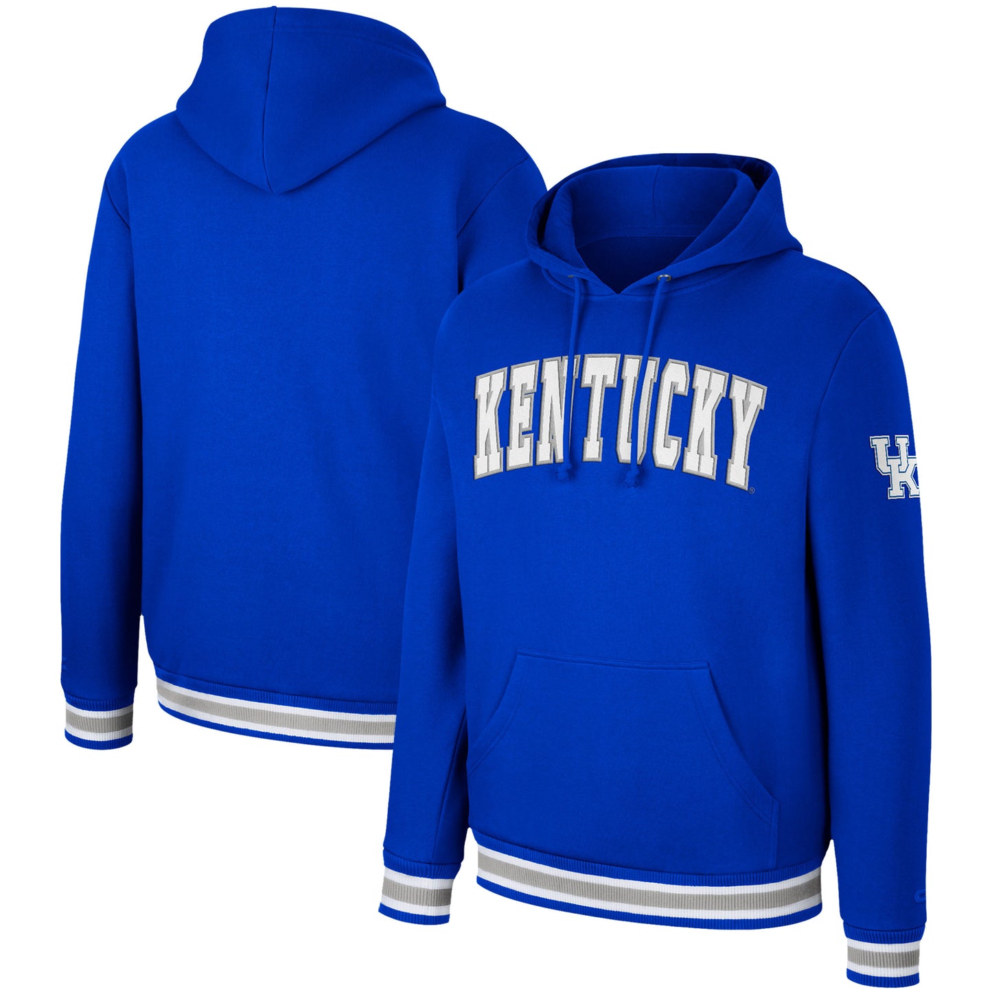 Men's Colosseum Royal Kentucky Wildcats Varsity Arch Pullover Hoodie