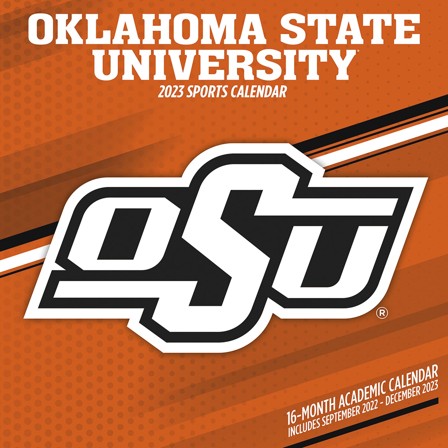 Oklahoma State Cowboys 2023 16-Month Team Wall Calendar