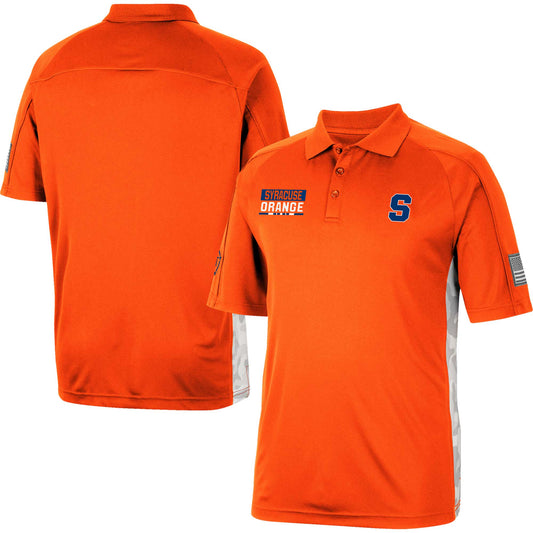 Men's Colosseum Orange Syracuse Orange OHT Military Appreciation Snow Camo Polo