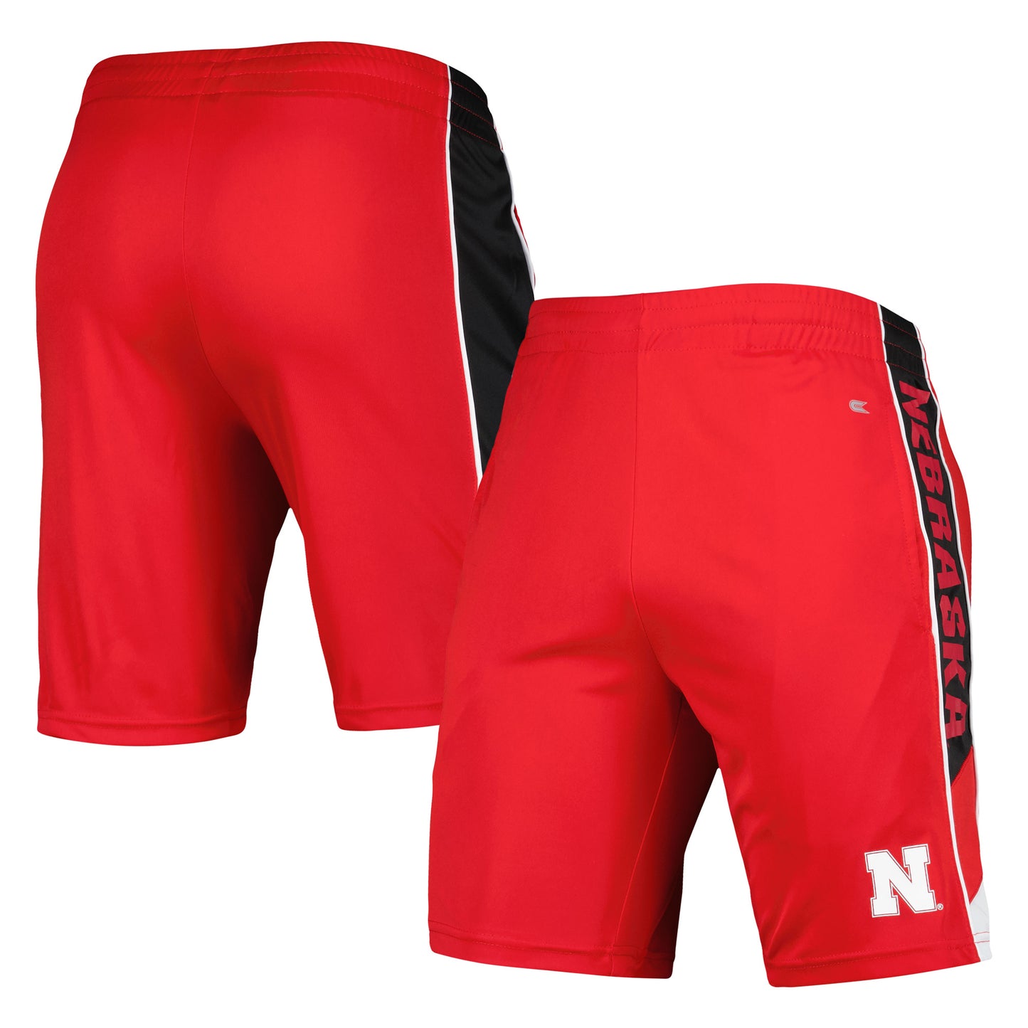 Men's Colosseum Scarlet Nebraska Huskers Pool Time Shorts