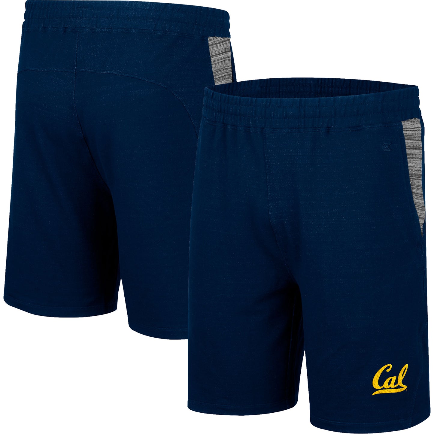 Men's Colosseum Navy Cal Bears Wild Party Tri-Blend Shorts