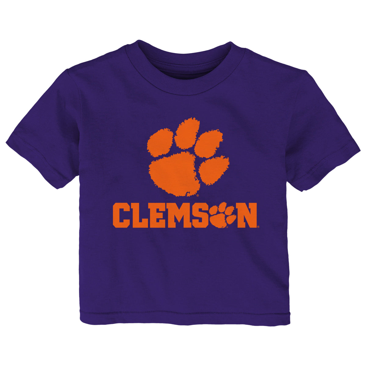 Infant Purple Clemson Tigers Team Lockup T-Shirt