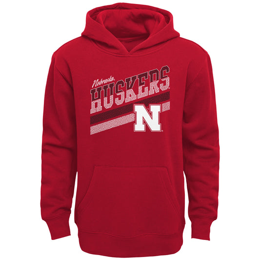 Youth Scarlet Nebraska Huskers Love of the Game Pullover Hoodie