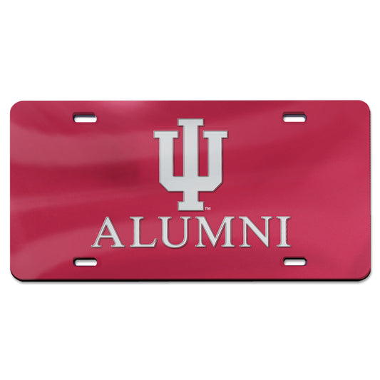 WinCraft Crimson Indiana Hoosiers Alumni Laser Cut Acrylic License Plate