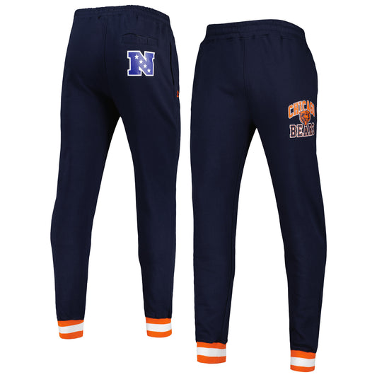 Men's Starter Navy Chicago Bears Blitz Fleece Jogger Pants