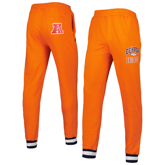 Men's Starter Orange Denver Broncos Blitz Fleece Jogger Pants