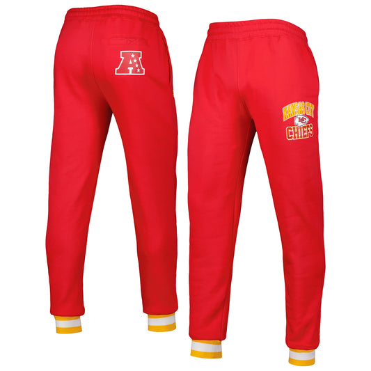 Men's Starter Red Kansas City Chiefs Blitz Fleece Jogger Pants