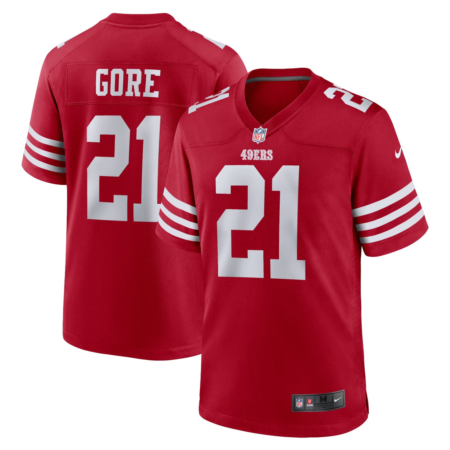 Men's Nike Frank Gore Scarlet San Francisco 49ers Retired Player Game Jersey