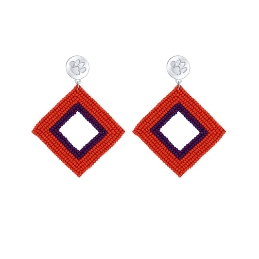 Clemson Tigers Weaver Earrings