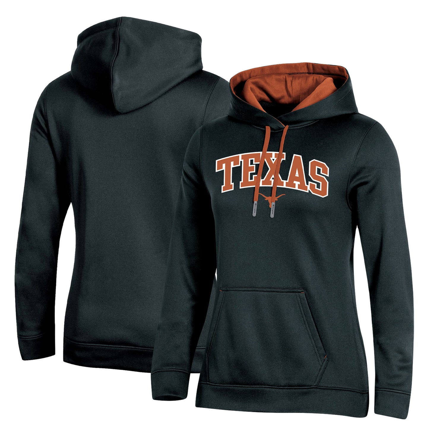 Women's Champion Black Texas Longhorns Arch Logo 2.0 Pullover Hoodie