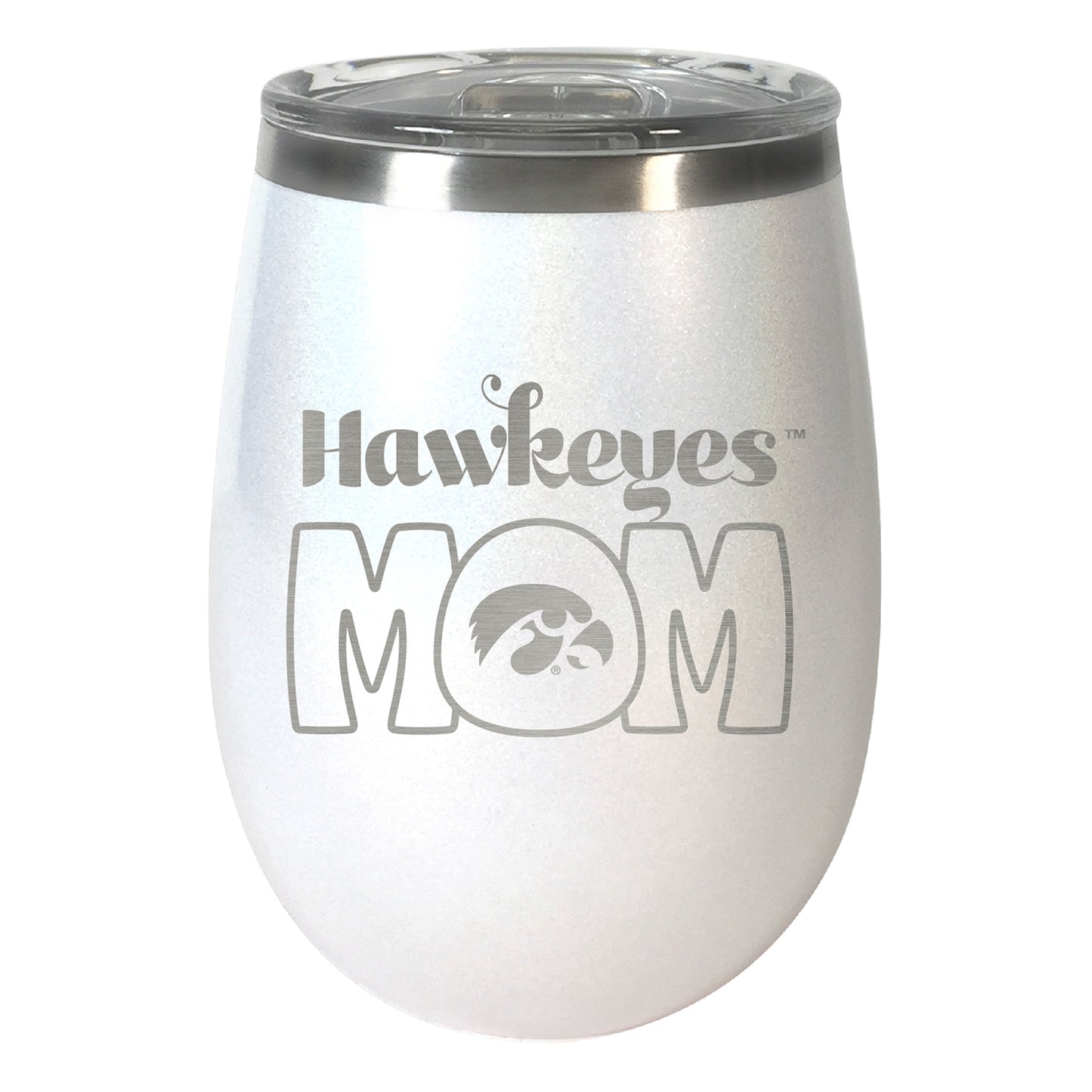 Iowa Hawkeyes 10oz. Mom Opal Wine Tumbler