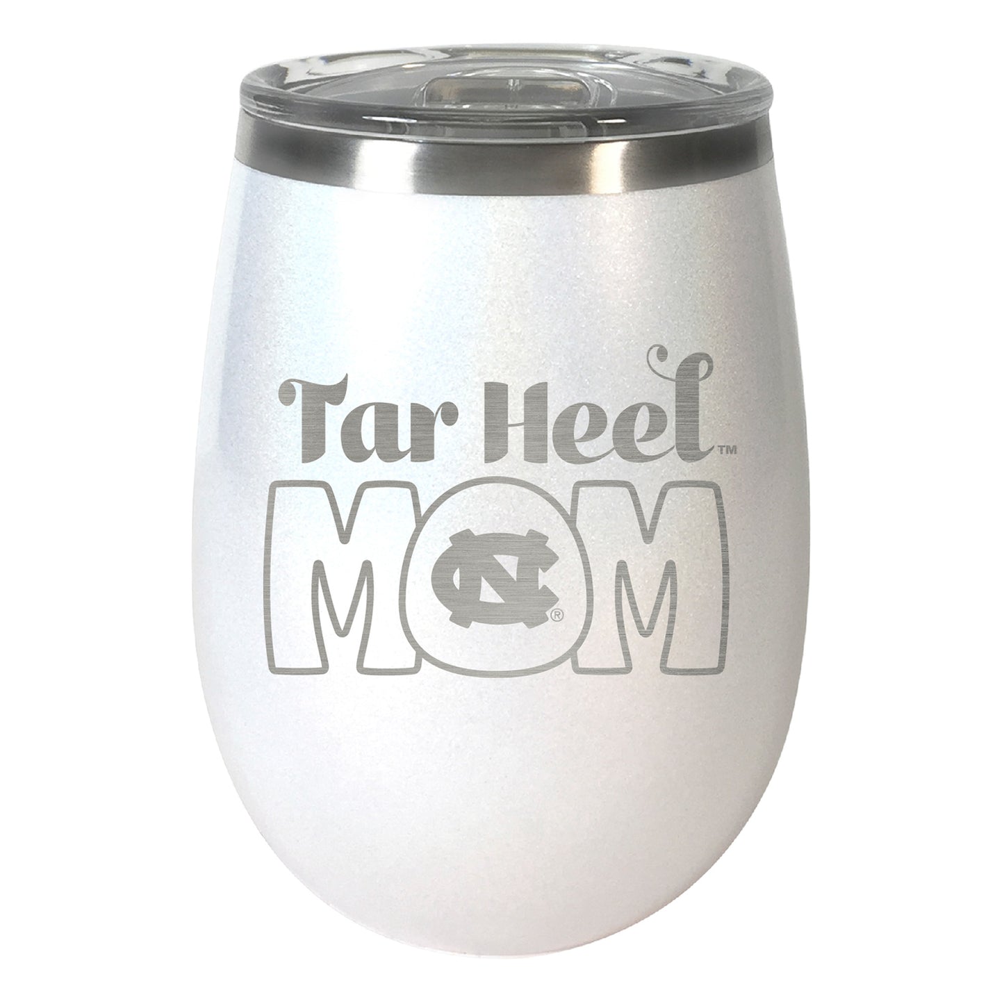 North Carolina Tar Heels 10oz. Mom Opal Wine Tumbler