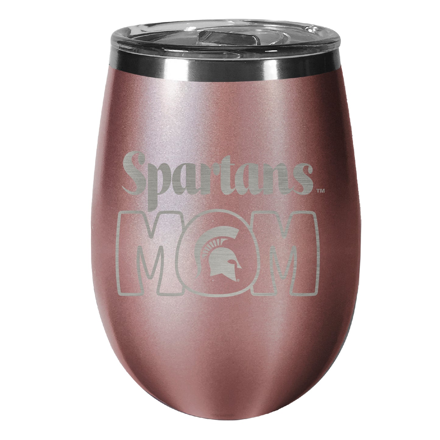 Michigan State Spartans 10oz. Mom Rose Gold Wine Tumbler