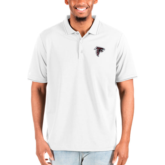 Men's Antigua White Atlanta Falcons Big & Tall Affluent Polo