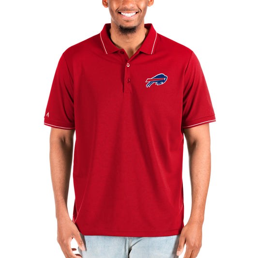 Men's Antigua Red Buffalo Bills Big & Tall Affluent Polo