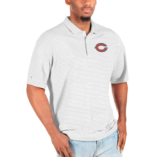 Men's Antigua White Chicago Bears Big & Tall Team Logo Esteem Polo