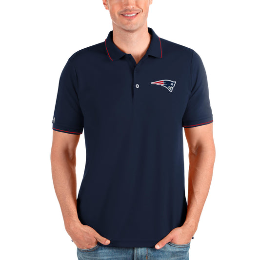 Men's Antigua Navy New England Patriots Affluent Polo