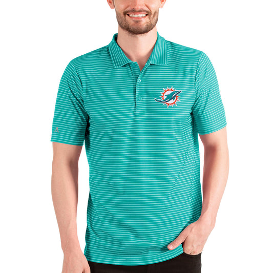 Men's Antigua Aqua Miami Dolphins Esteem Polo