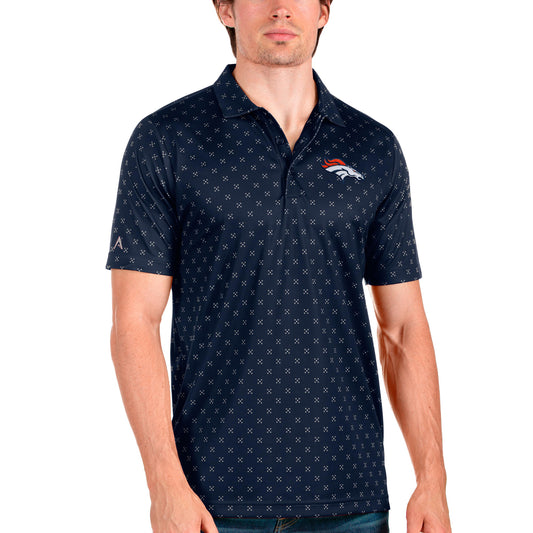 Men's Antigua Navy Denver Broncos Spark Polo