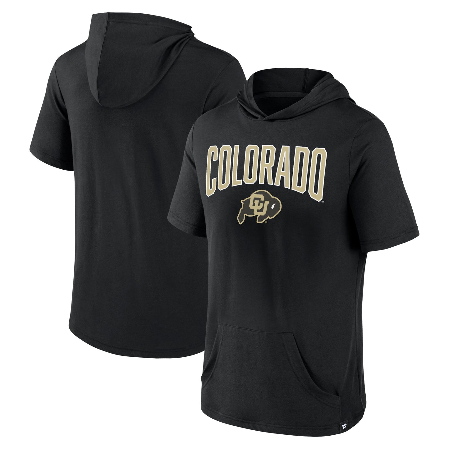 Men's Fanatics Black Colorado Buffaloes Outline Lower Arch Hoodie T-Shirt