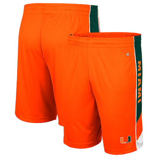 Youth Colosseum Orange Miami Hurricanes Pool Side Shorts