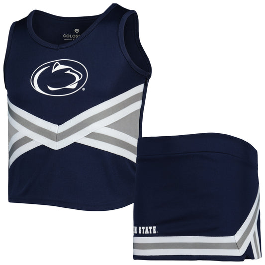 Girls Youth Colosseum Navy Penn State Nittany Lions Carousel Cheerleader Set