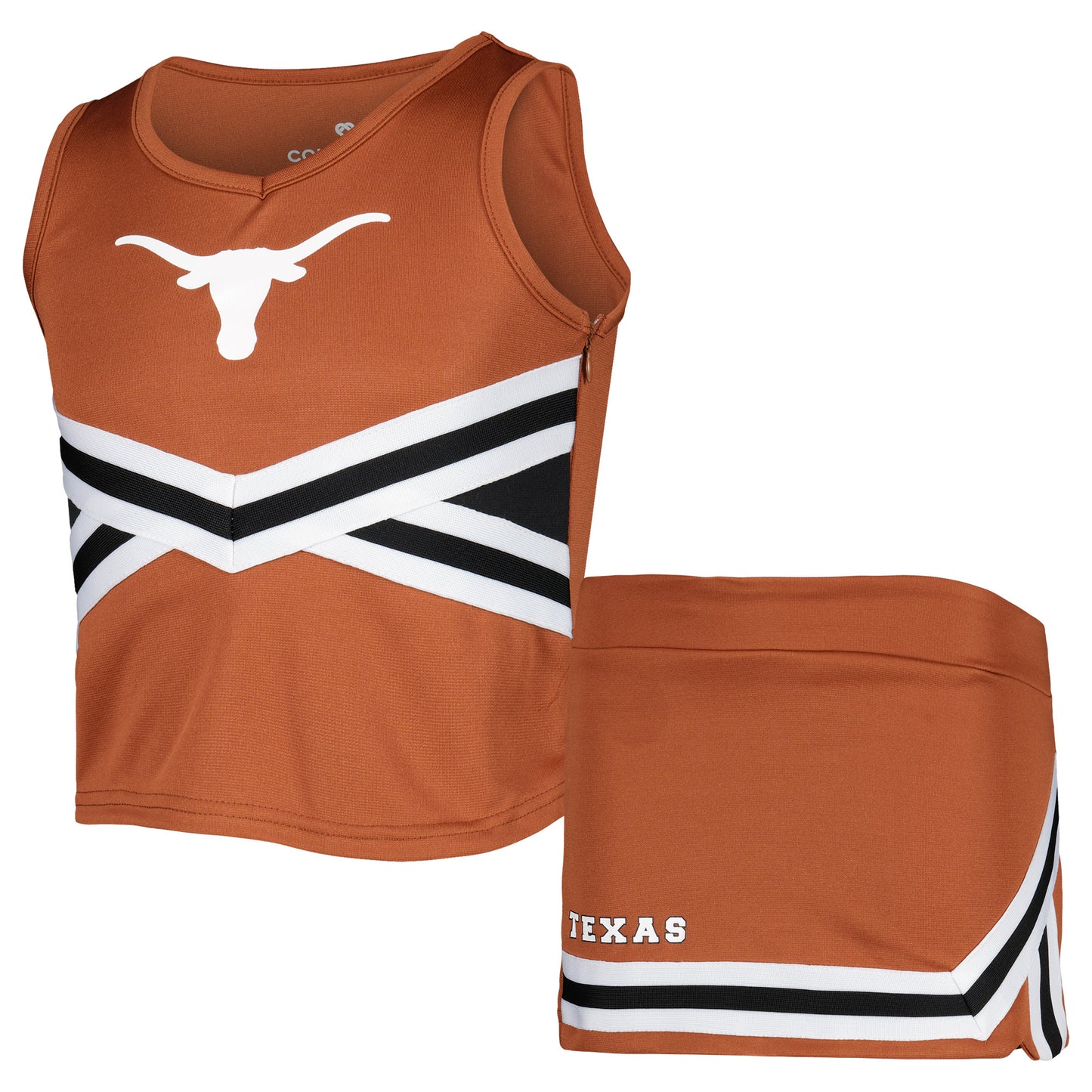 Girls Youth Colosseum Texas Orange Texas Longhorns Carousel Cheerleader Set