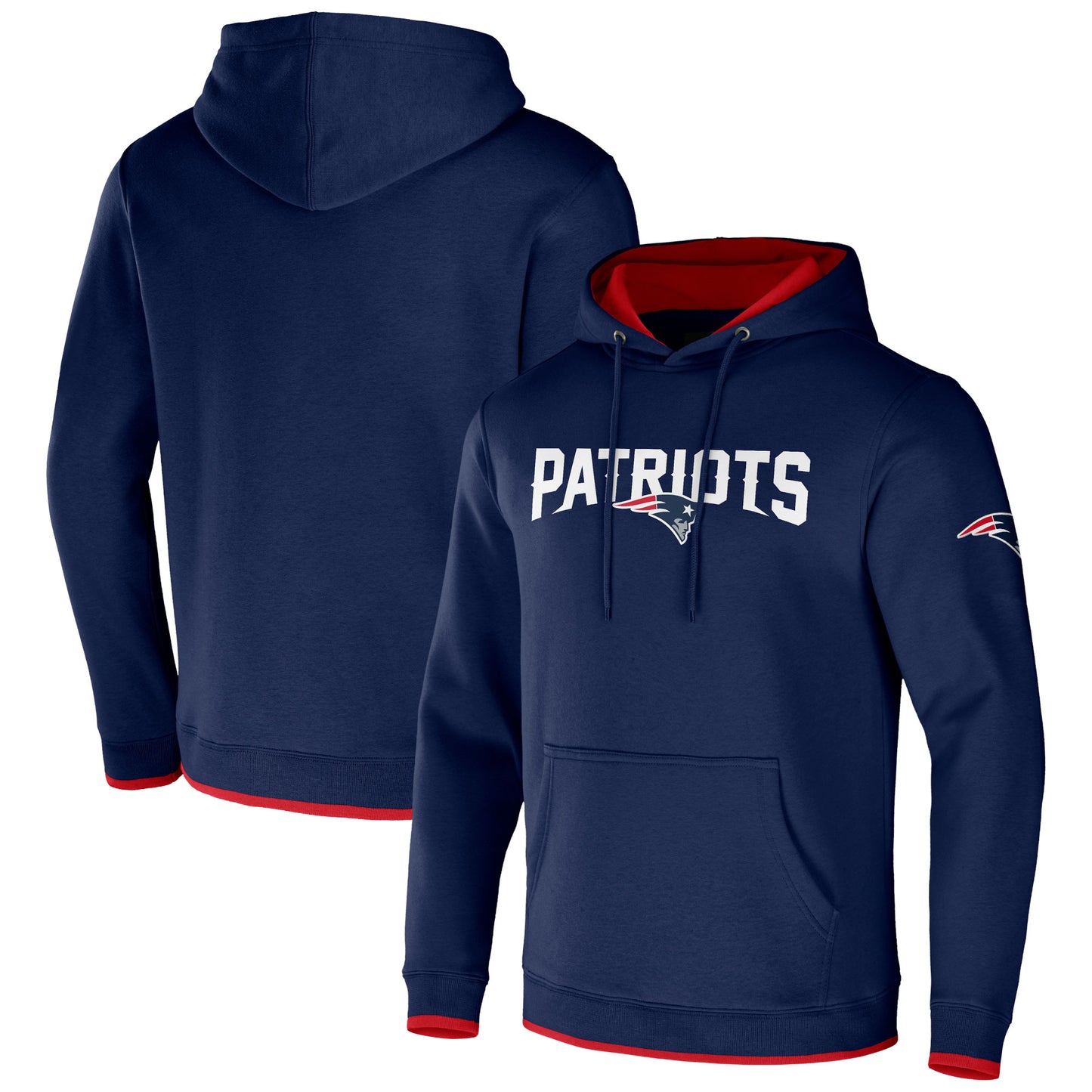 Men's NFL x Darius Rucker Collection by Fanatics Navy New England Patriots Pullover Hoodie