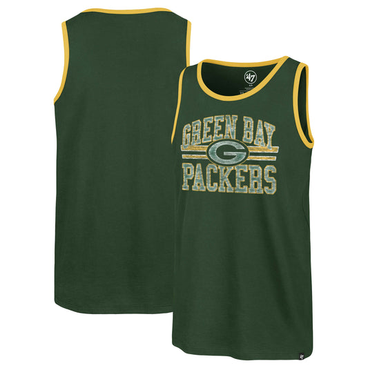 Men's '47  Green Green Bay Packers Winger Franklin Tank Top