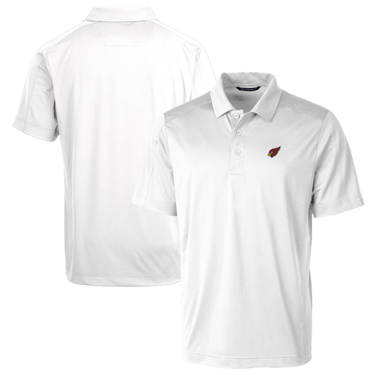 Men's Cutter & Buck White Arizona Cardinals Prospect Textured Stretch Big & Tall Polo