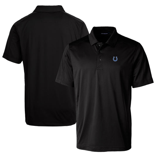 Men's Cutter & Buck Black Indianapolis Colts Prospect Textured Stretch Polo