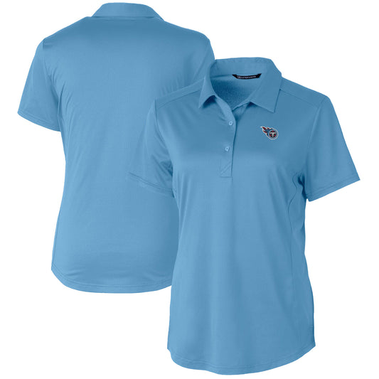 Women's Cutter & Buck Light Blue Tennessee Titans Prospect Textured Stretch Polo