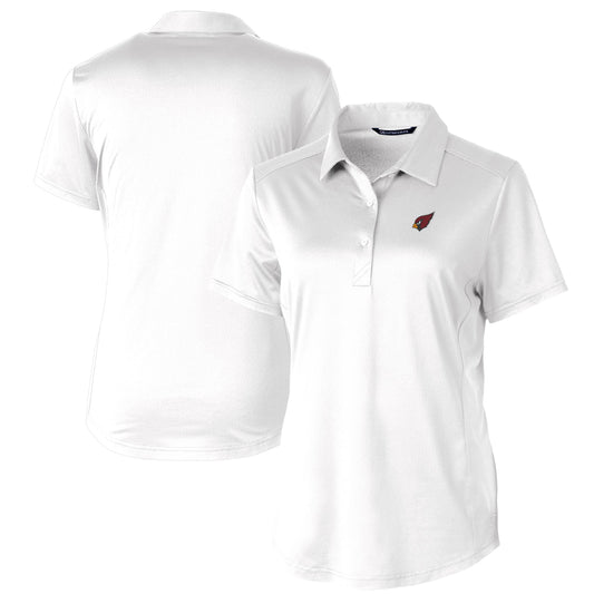 Women's Cutter & Buck White Arizona Cardinals Prospect Textured Stretch Polo