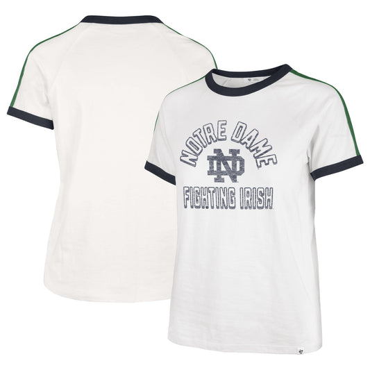 Women's '47 White Notre Dame Fighting Irish Sweet Heat Peyton T-Shirt