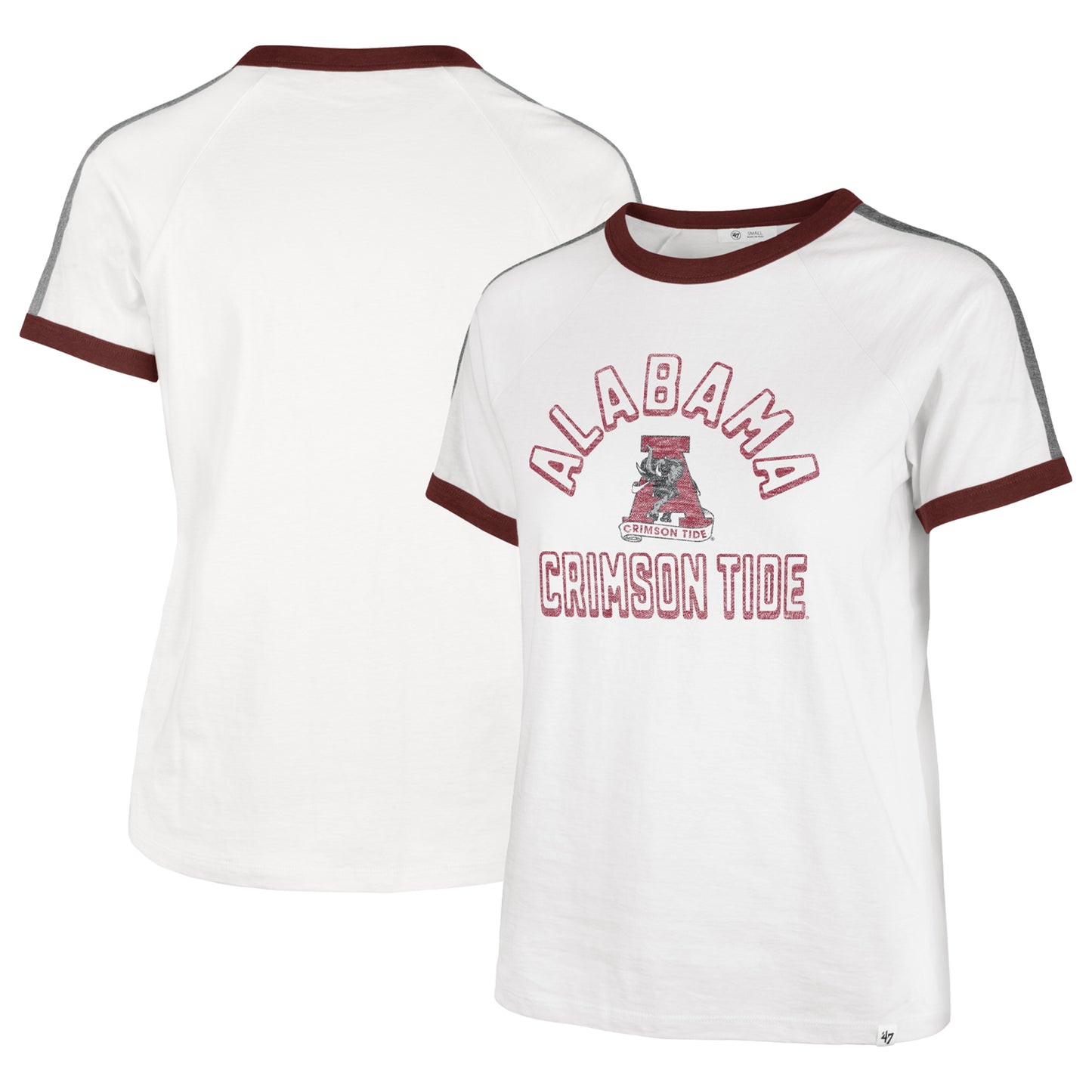 Women's '47 White Alabama Crimson Tide Sweet Heat Peyton T-Shirt