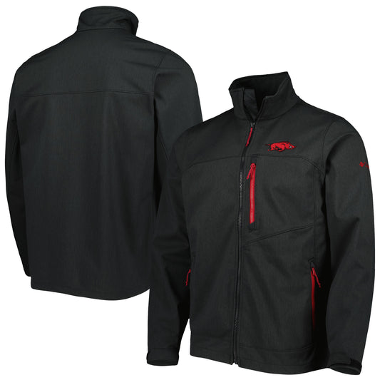 Men's Columbia Black Arkansas Razorbacks Ascender II Full-Zip Jacket