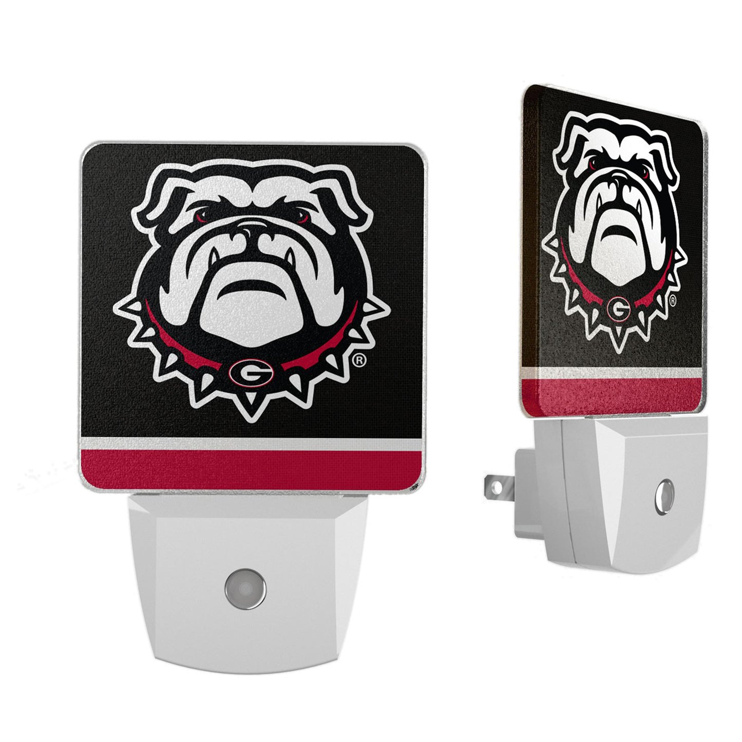 Georgia Bulldogs Logo Stripe Design Nightlight 2-Pack