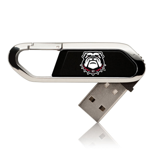 Georgia Bulldogs Solid Design 32GB Clip USB Flash Drive