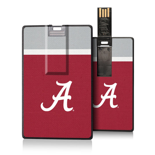 Alabama Crimson Tide Stripe Design Credit Card USB Drive