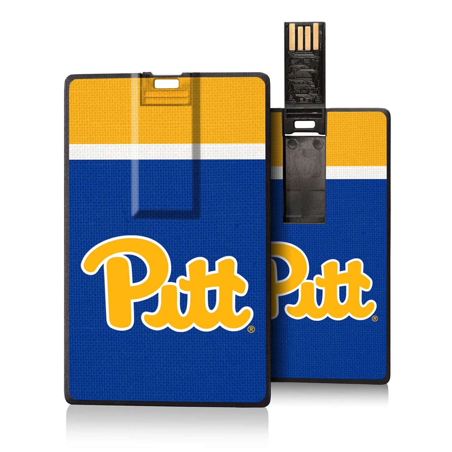 Pitt Panthers Stripe Design Credit Card USB Drive