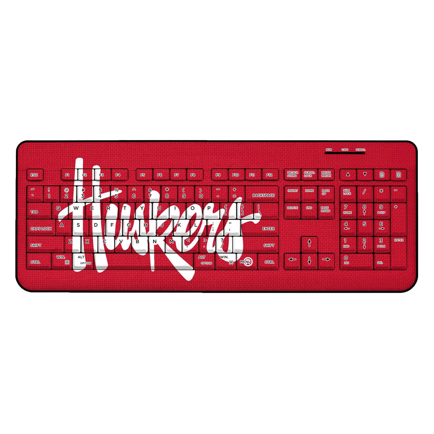 Nebraska Huskers Solid Design Wireless Keyboard