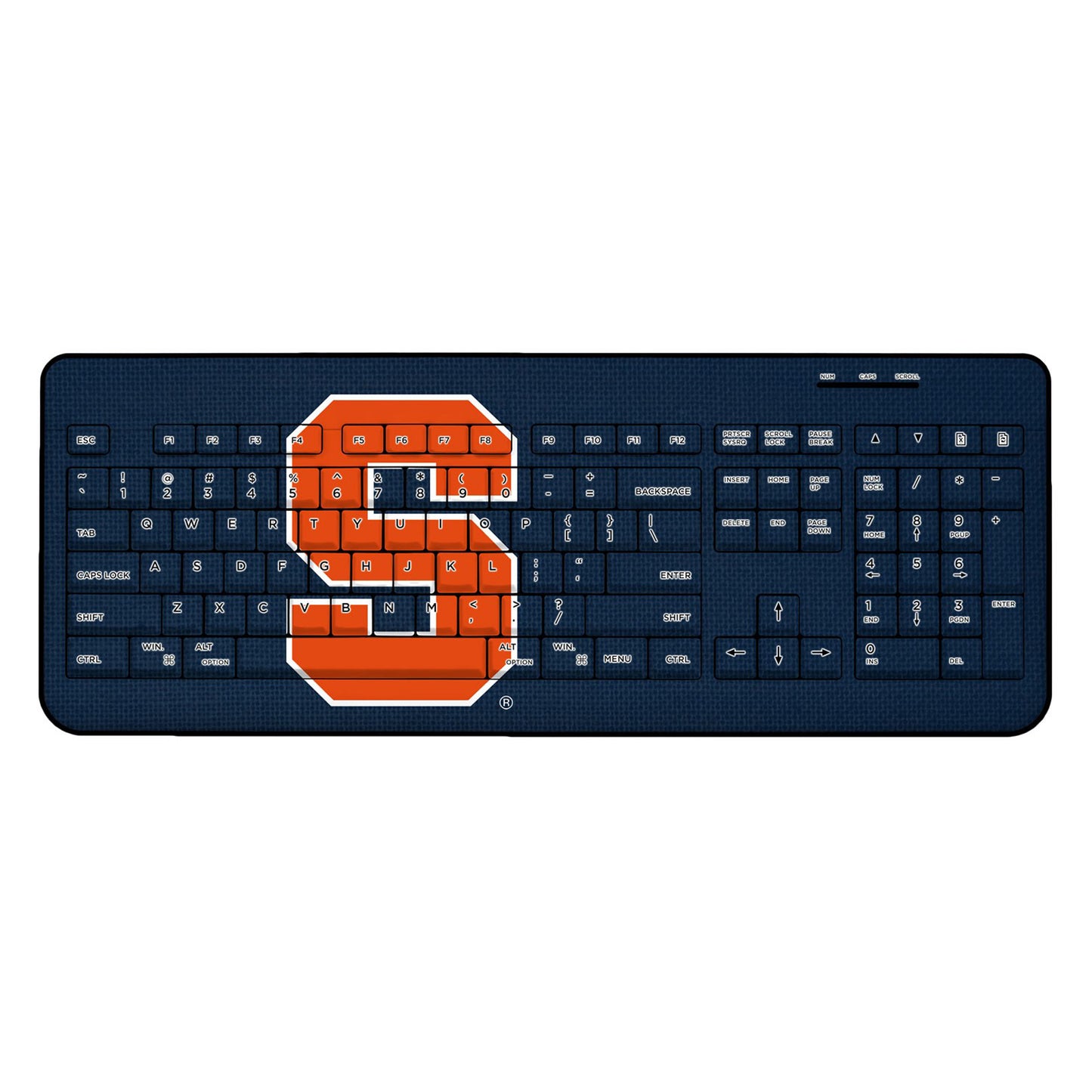 Syracuse Orange Solid Design Wireless Keyboard