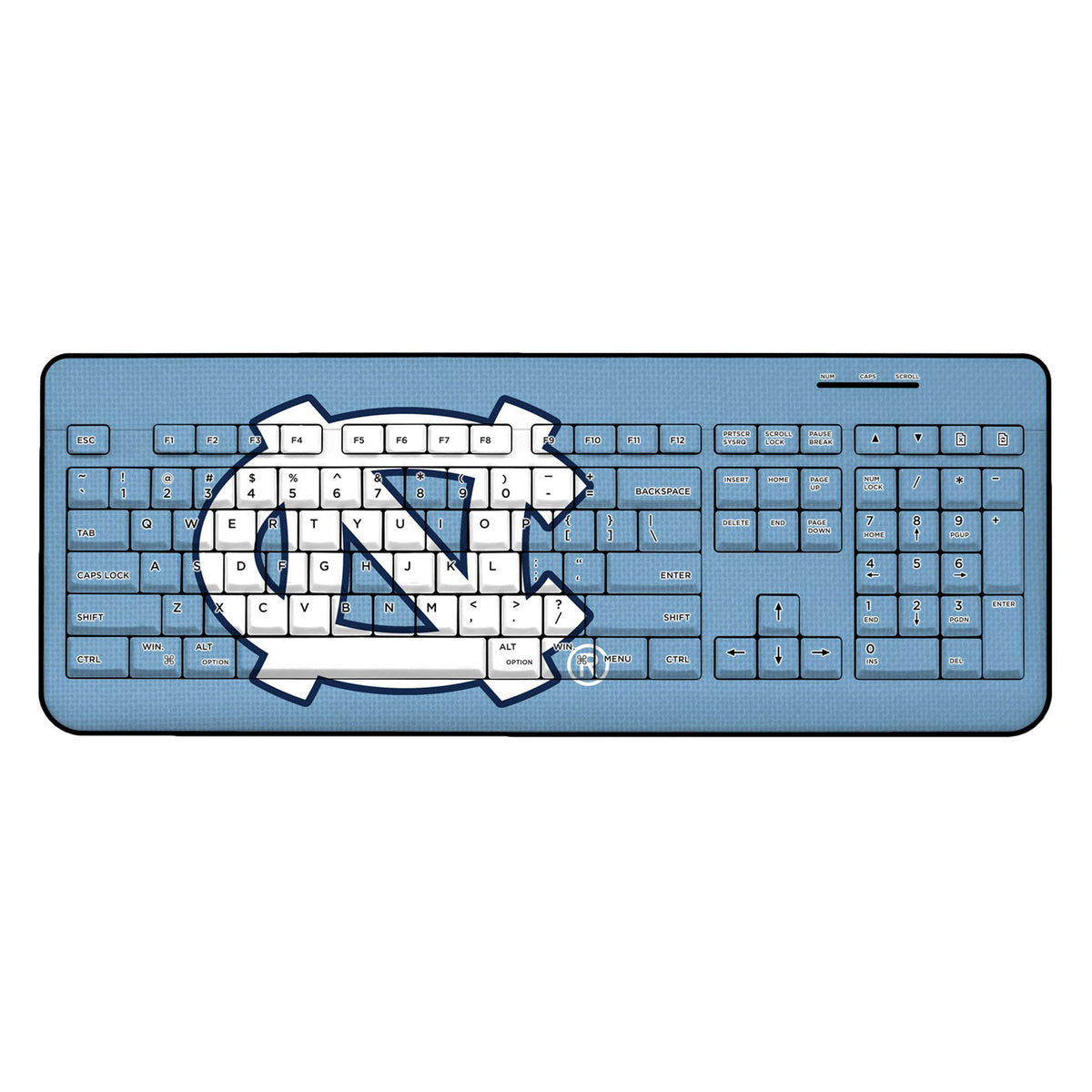 North Carolina Tar Heels Solid Design Wireless Keyboard