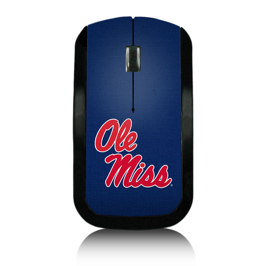 Ole Miss Rebels Solid Design Wireless Mouse